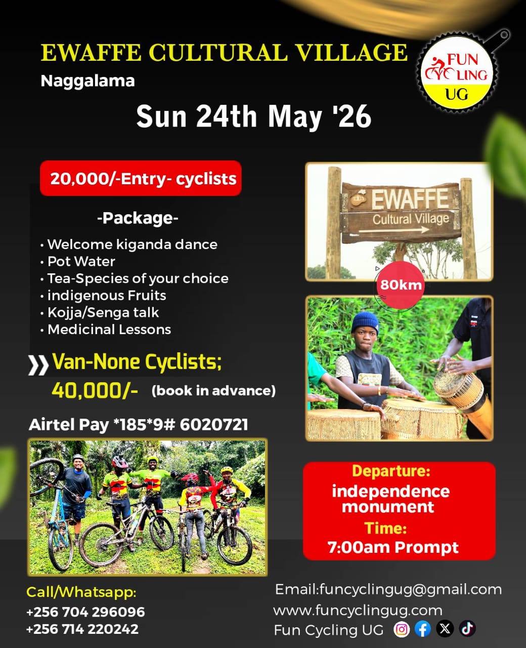 Ride to Ewaffe Cultural Village - Naggalama